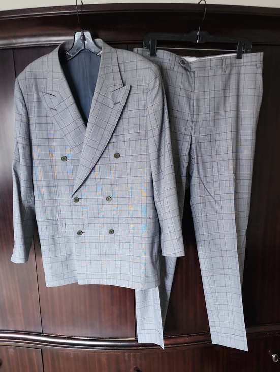 Canali Other - Canali Gray Plaid Double-Breasted Suit